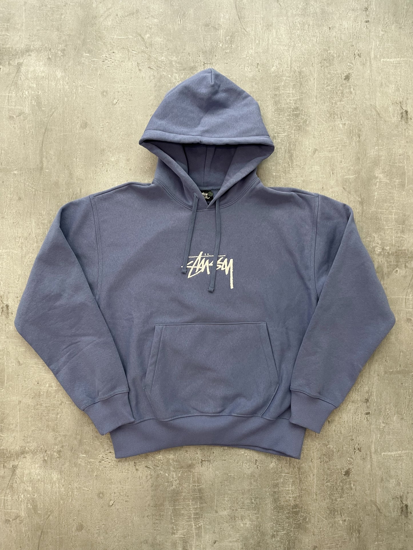 Stüssy Stock Logo Applique Hoodie Storm