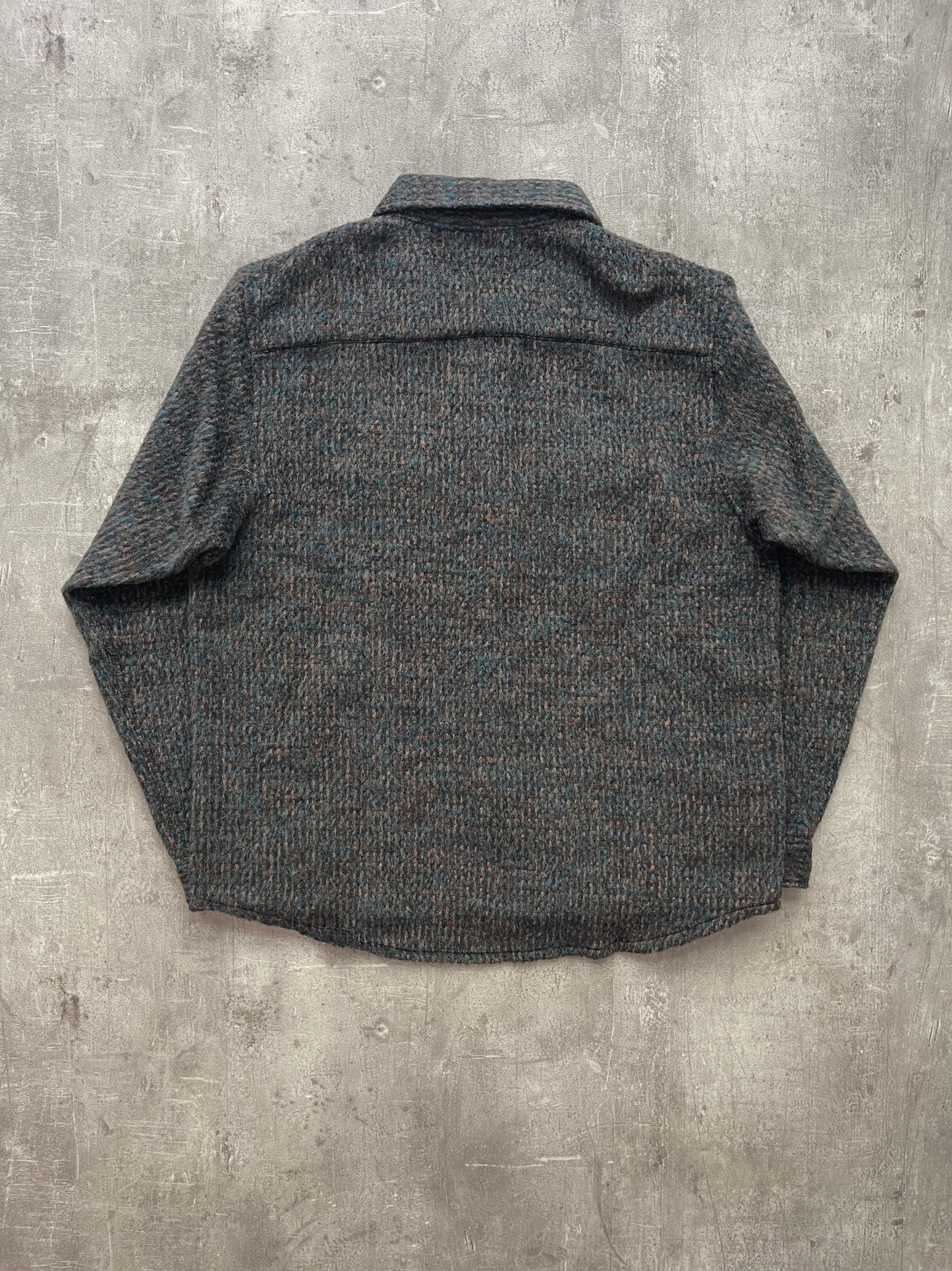 Stüssy Speckled Wool CPO Shirt Black