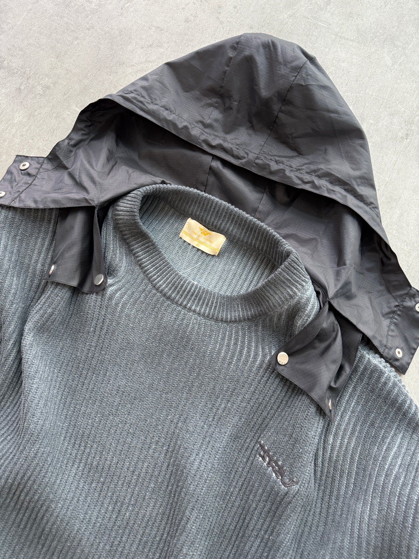 Trendt Vision Hooded Knit Sweater