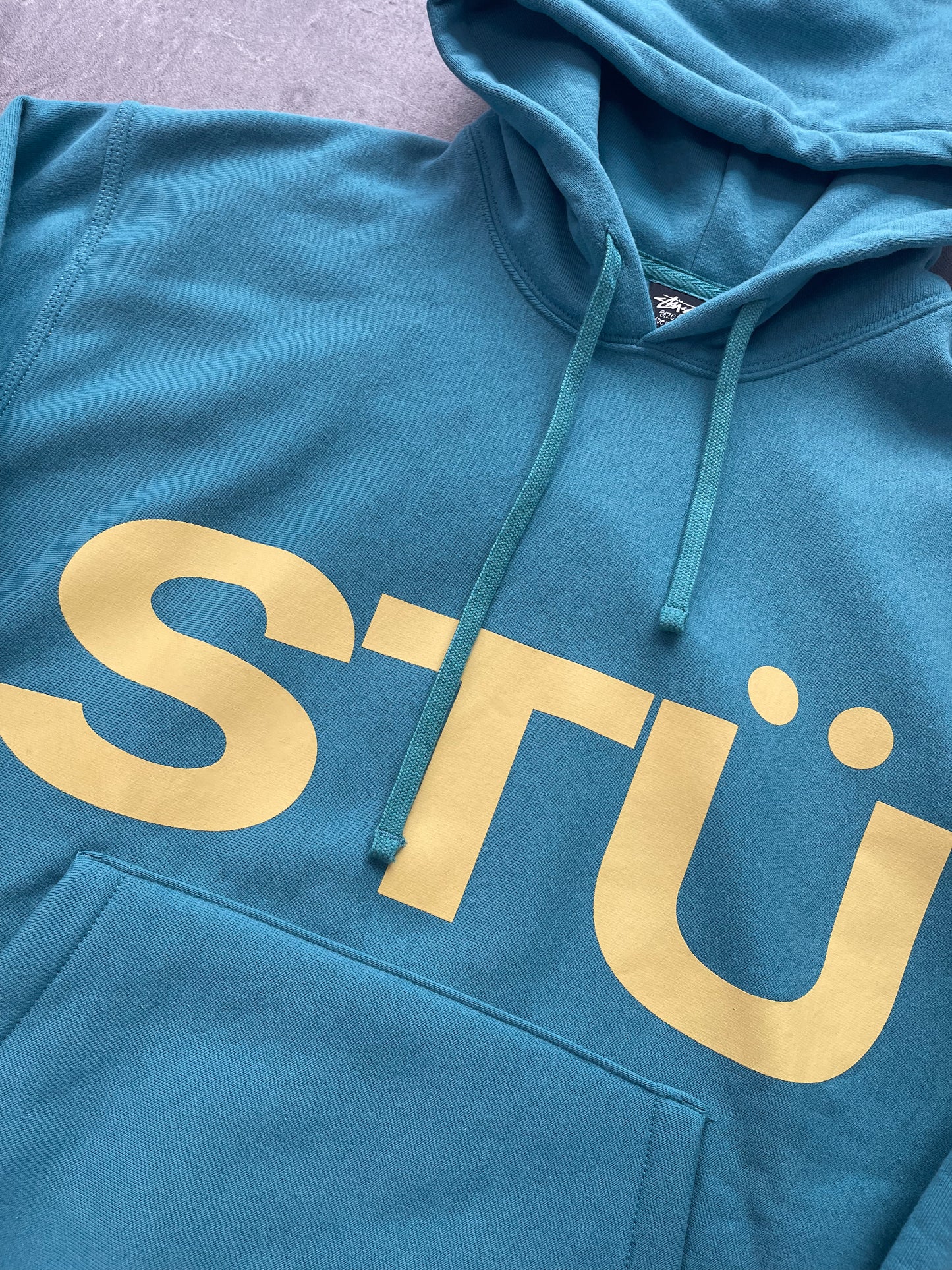 Stüssy All CAPS Hoodie Ocean