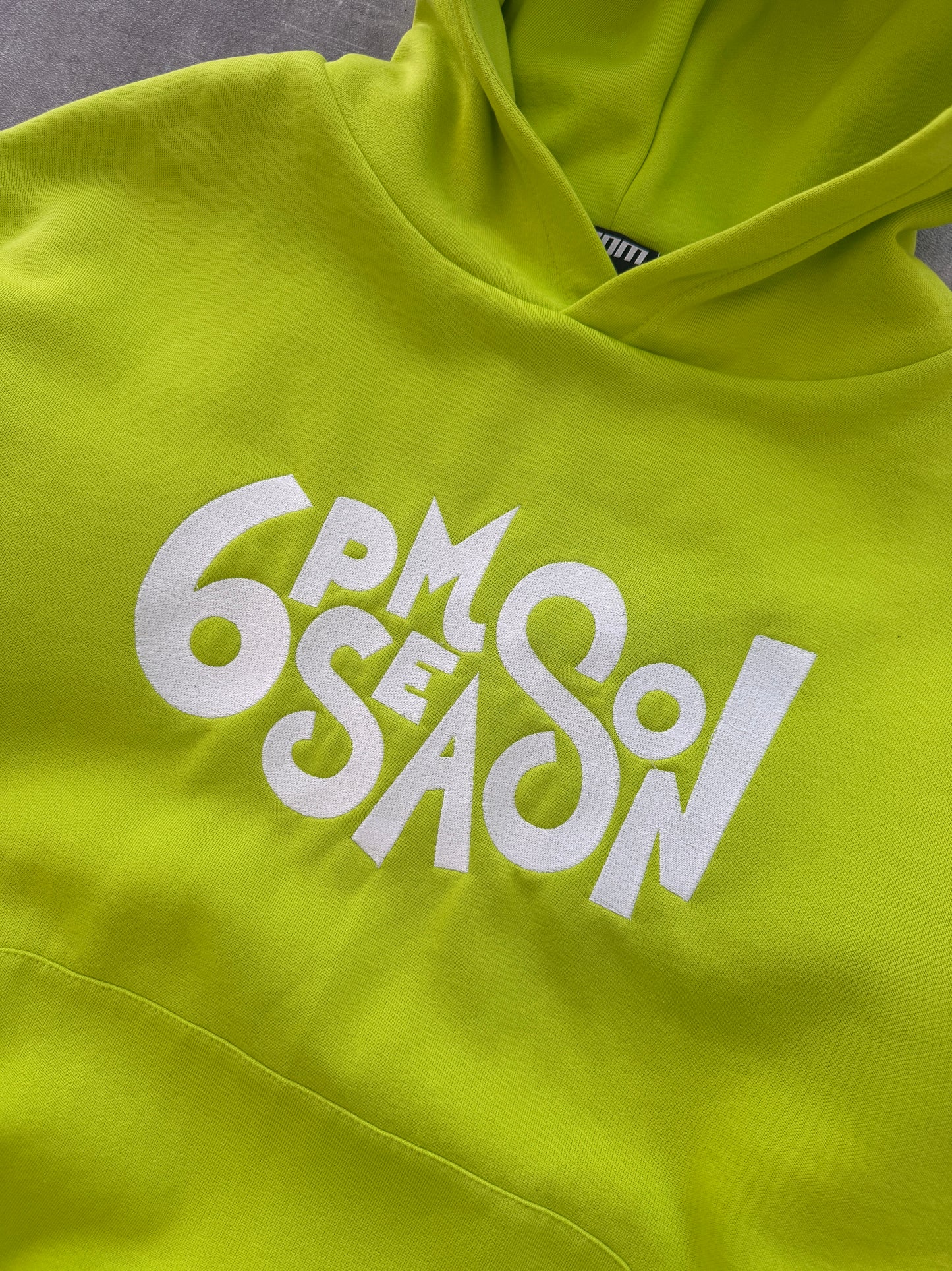 6PM DoubleLayer Hoodie neon