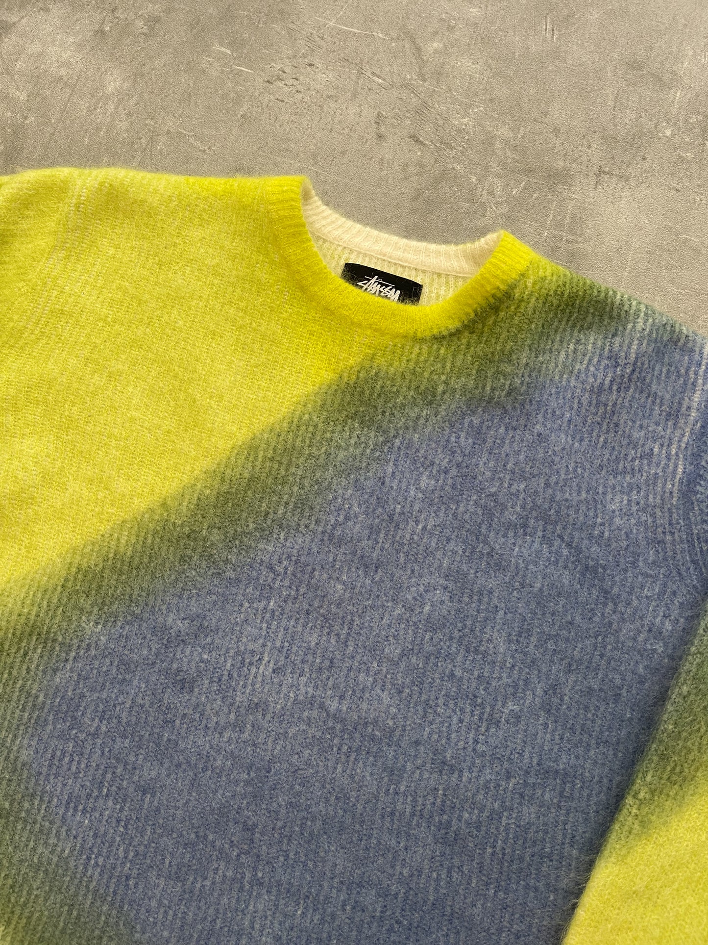 Stüssy Brushed Dot Sweater Lime