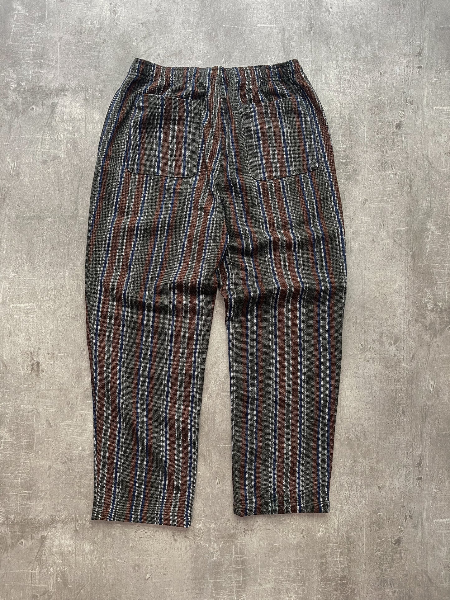 Stüssy Wool Stripe Relaxed Pants Olive