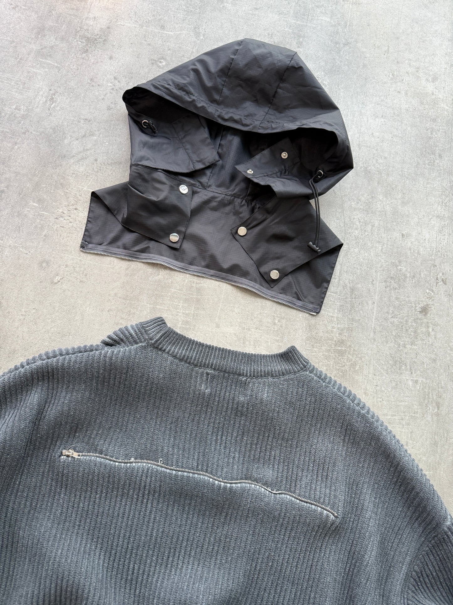 Trendt Vision Hooded Knit Sweater