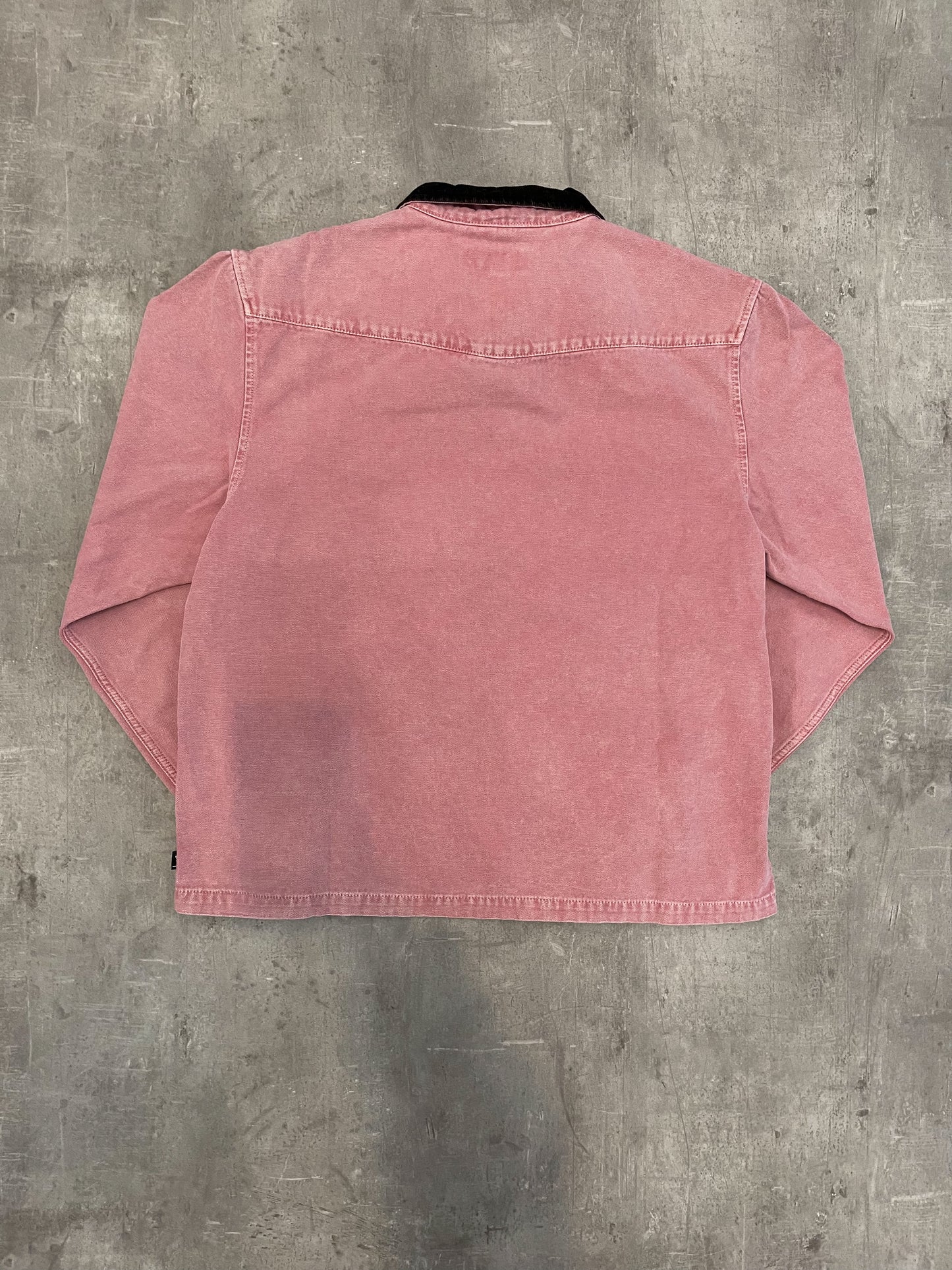 Stüssy Washed Canvas Work Shirt Dusty Rose