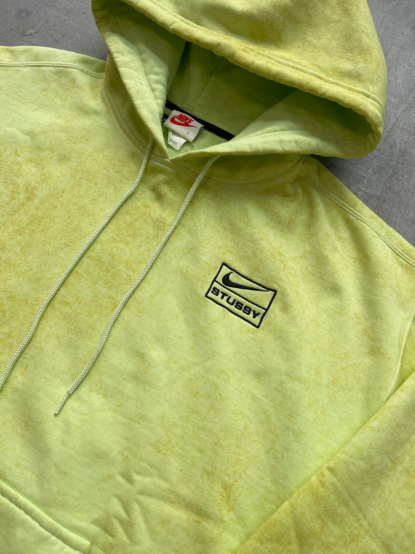 Nike x Stüssy NRG Washed Hoodie Volt