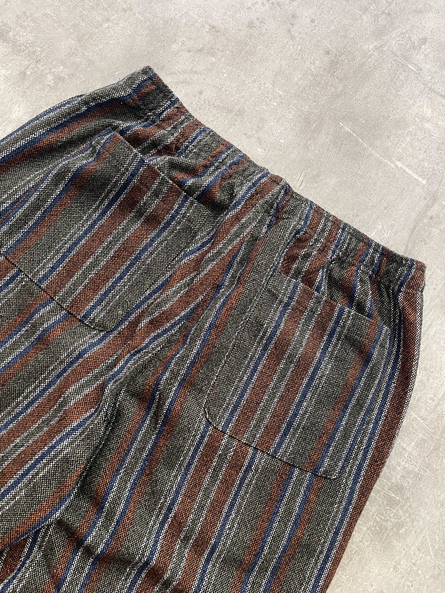 Stüssy Wool Stripe Relaxed Pants Olive
