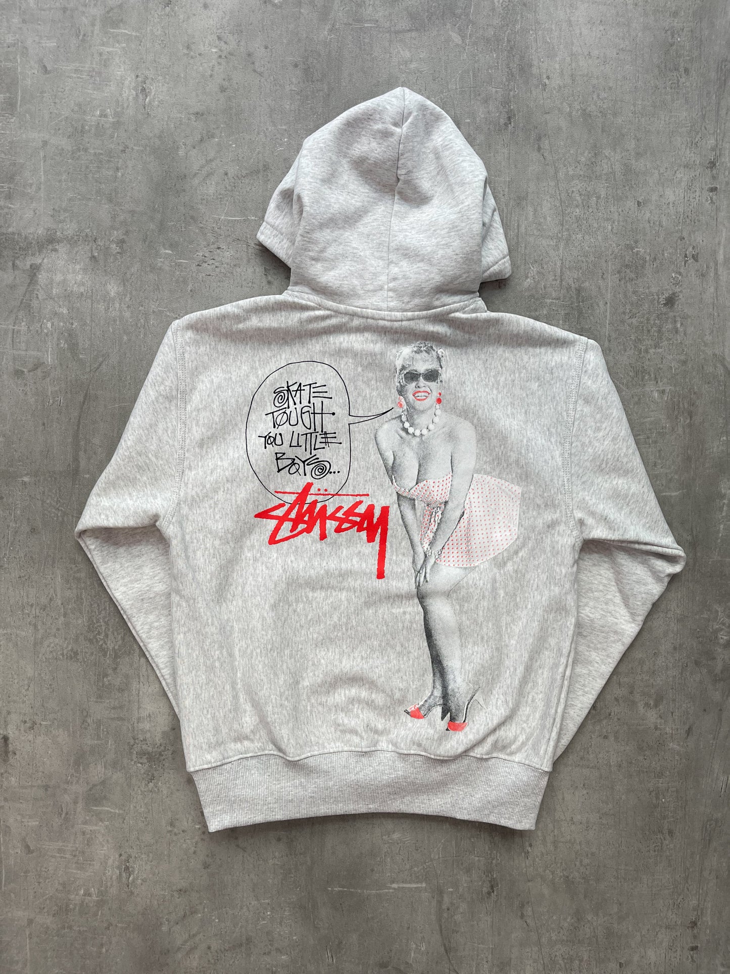 Stüssy Skate Tough Hoodie Ash Heather