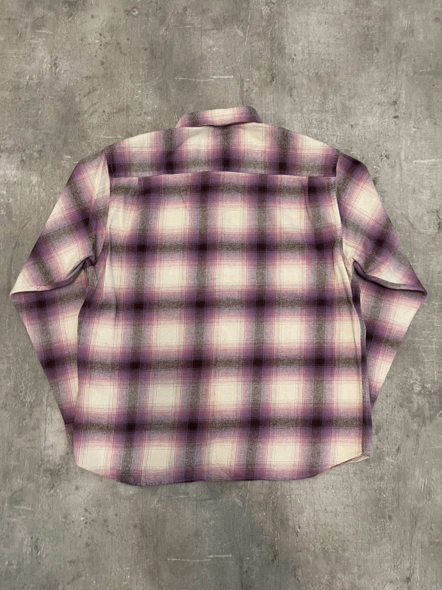 Stüssy Bay Plaid Shirt Berry