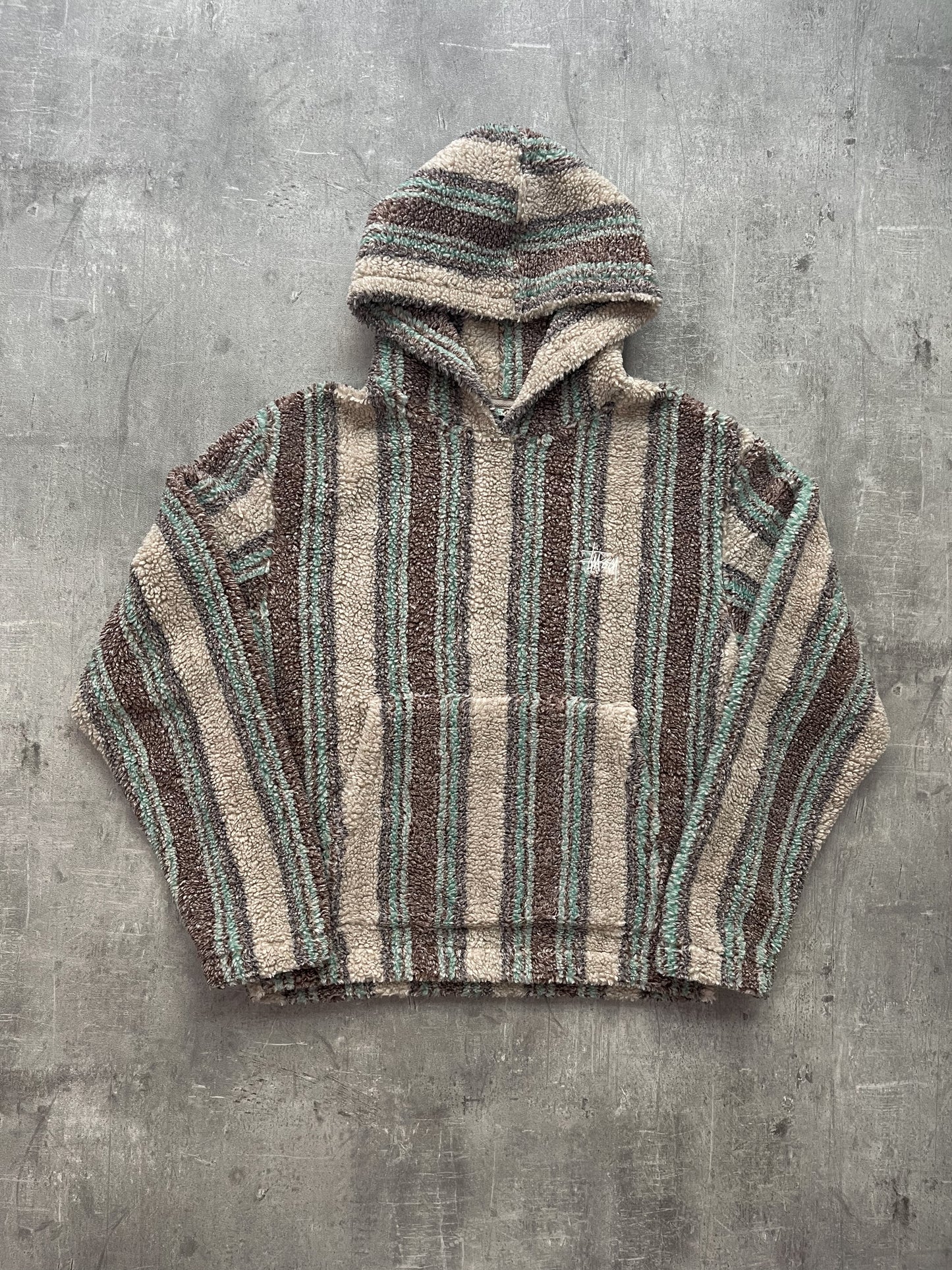 Stüssy Stripe Sherpa Hoodie