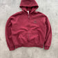 Peso Raws Zip-Hoodie burgundy