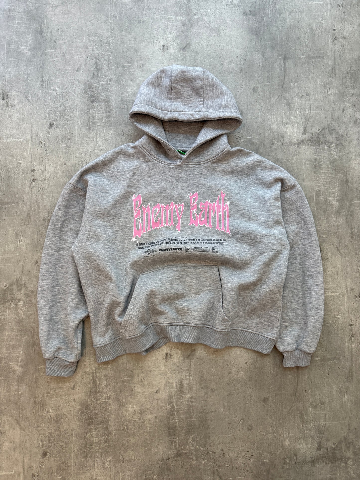 Enemy Earth Hoodie grau