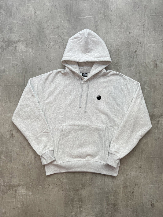 Stüssy 8 Ball Applique Hoodie Ash Heather