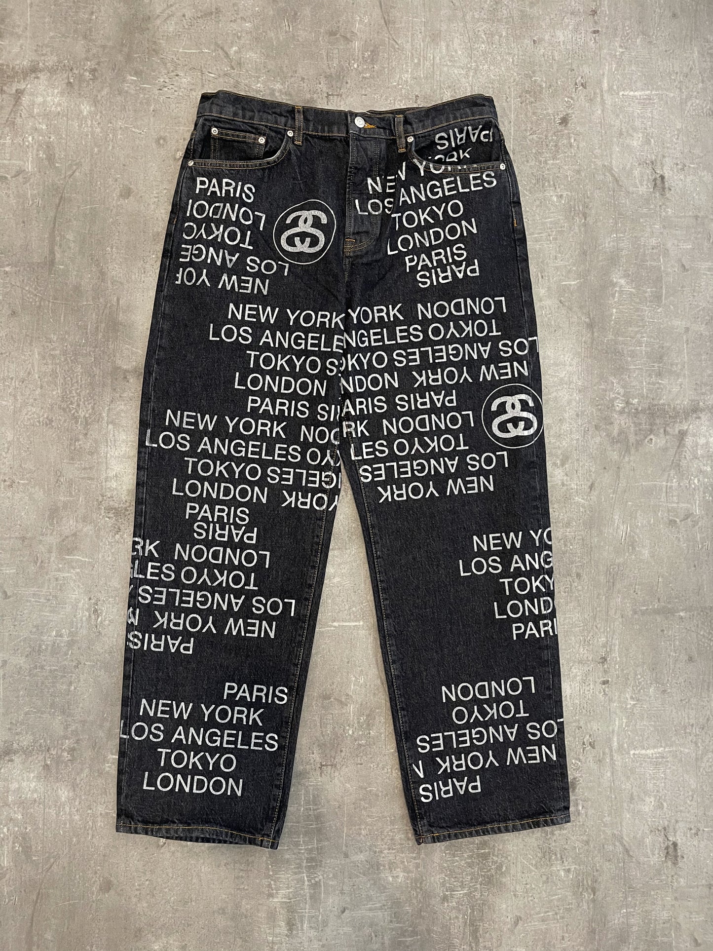Stüssy Big Ol‘ Denim City Link Jeans black