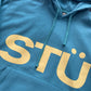 Stüssy All CAPS Hoodie Ocean