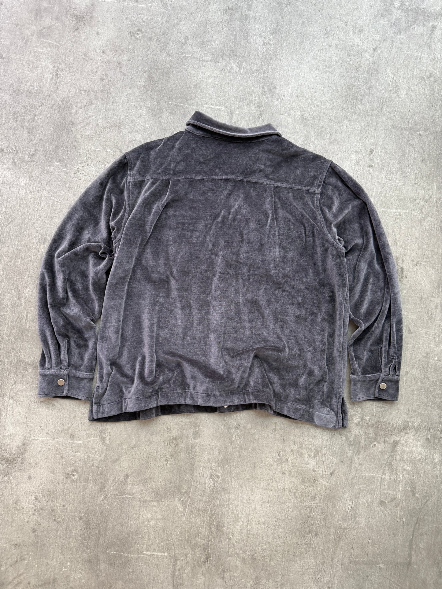 Peso Velvet Overshirt dark grey