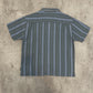 Stüssy Waffle-Stripe Shirt Blue