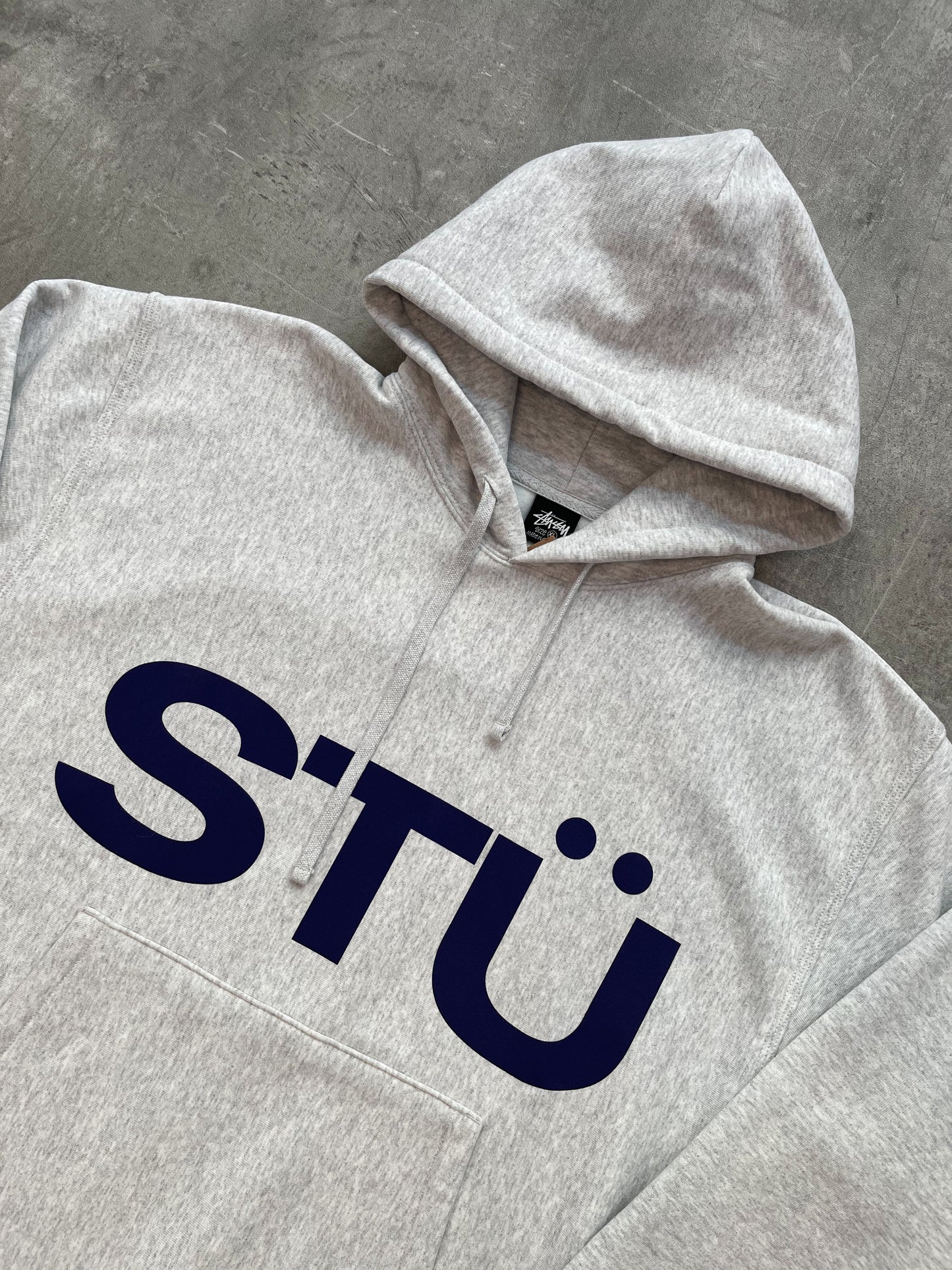Stüssy All CAPS Hoodie Ash Heather
