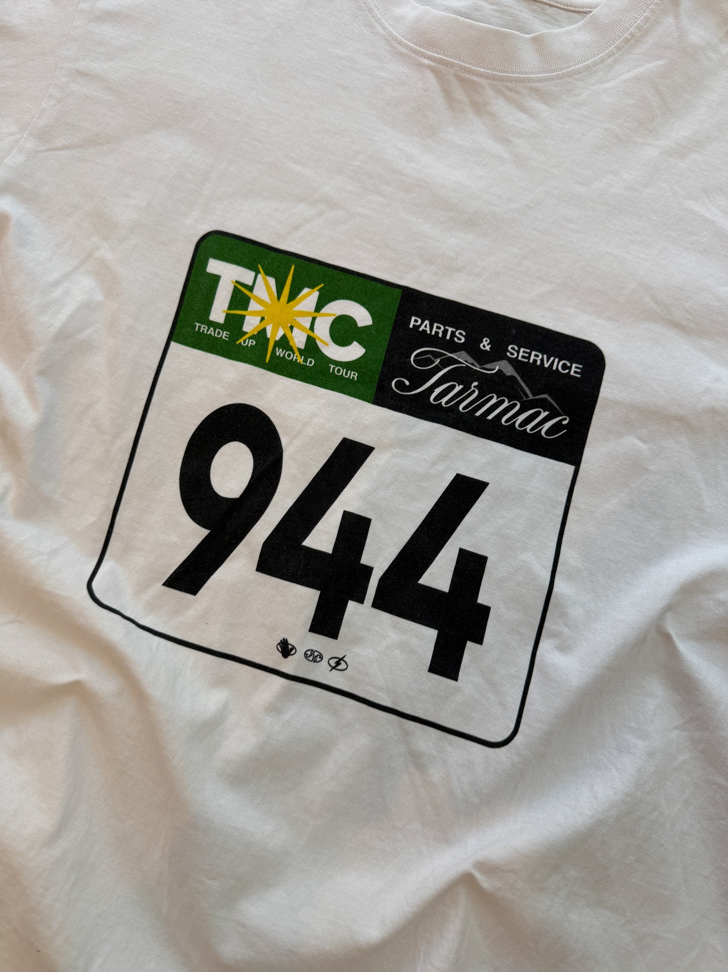 Tarmac License Plate T-Shirt white