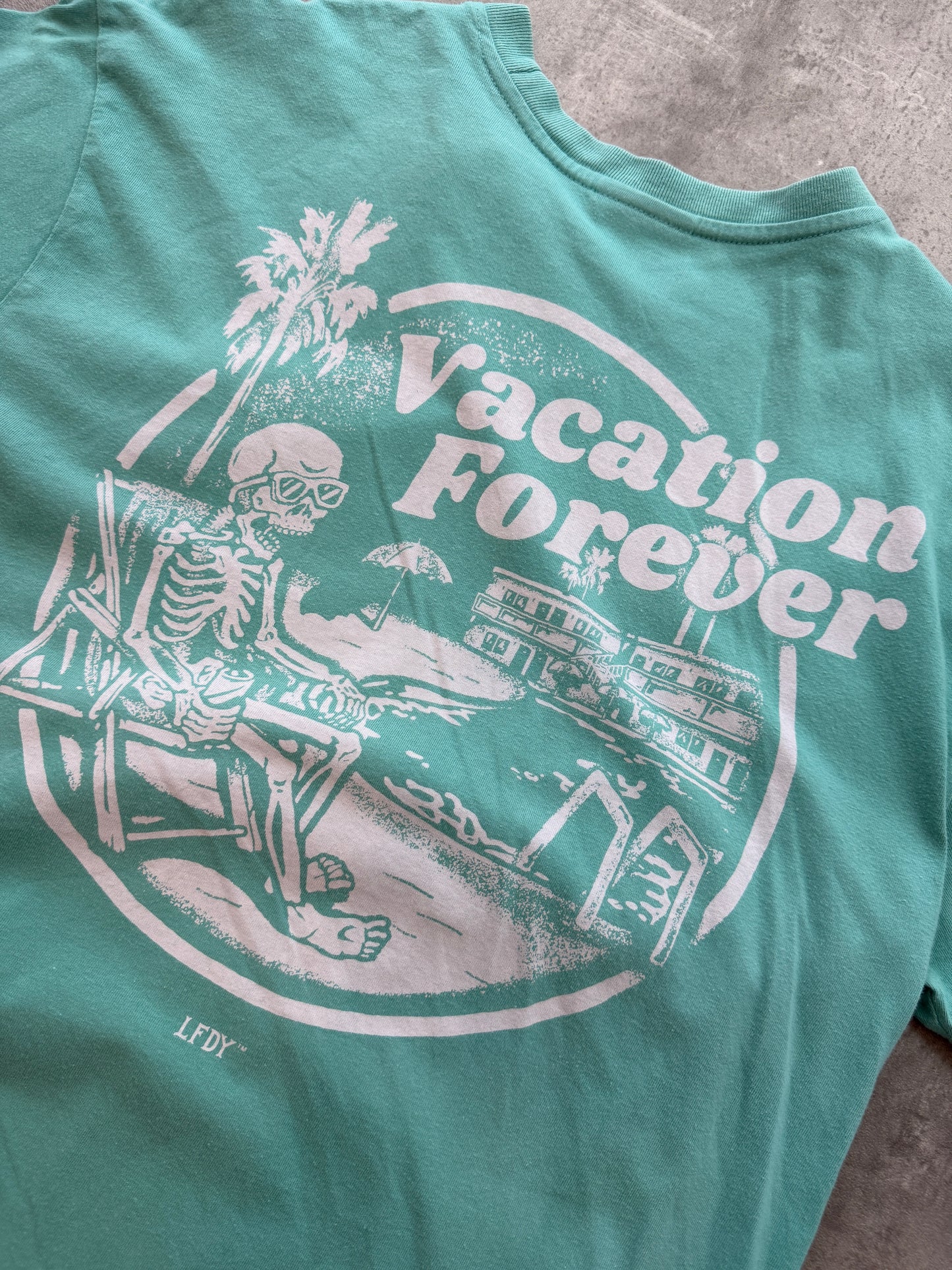 LFDY Vacation Forever T-Shirt turquoise