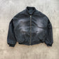 Colors Clothing Company Denim Bomber Jacket dark grey