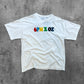 6pm x OZ Fluffy Logo T-Shirt white