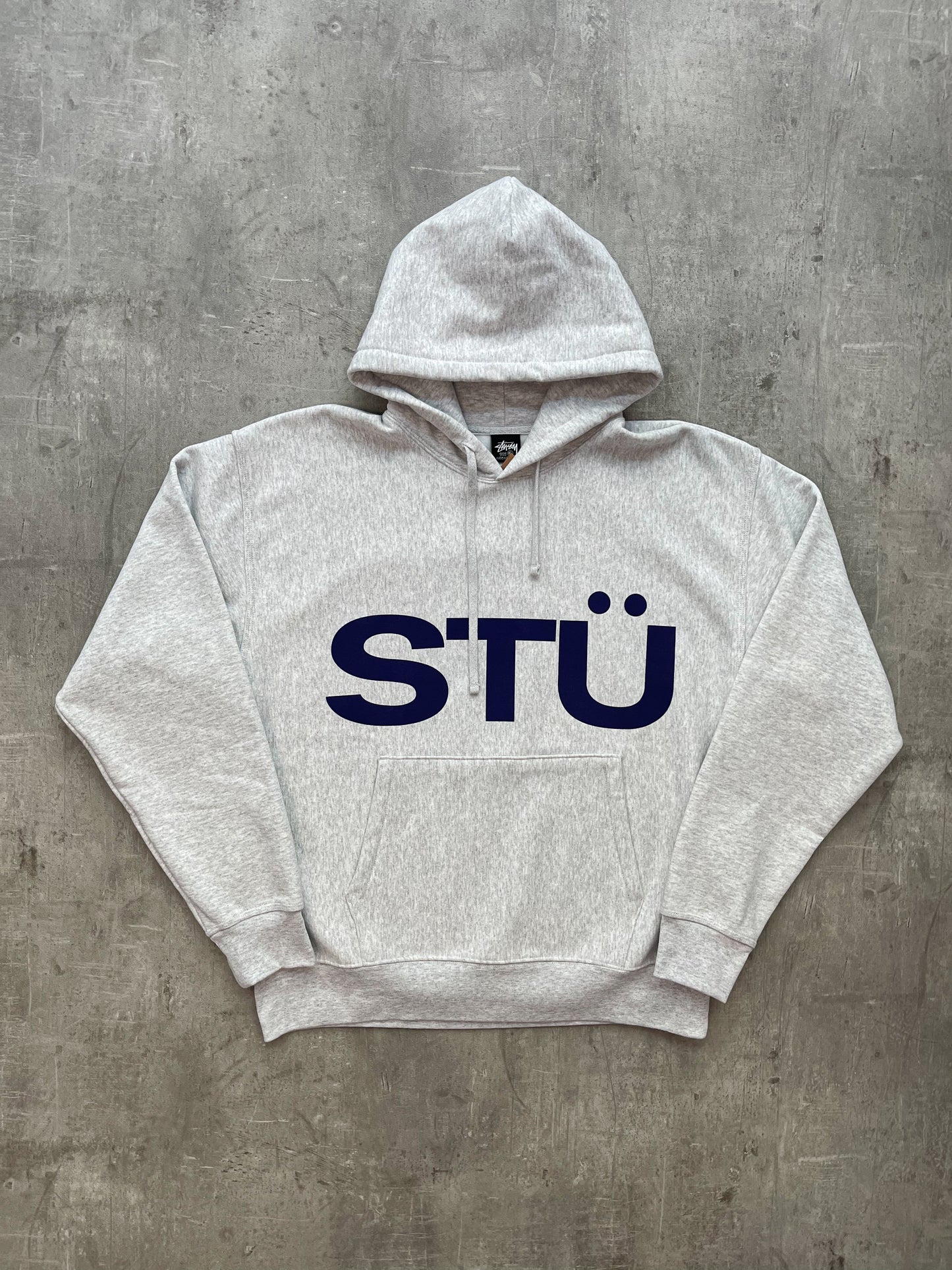 Stüssy All CAPS Hoodie Ash Heather
