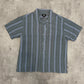 Stüssy Waffle-Stripe Shirt Blue