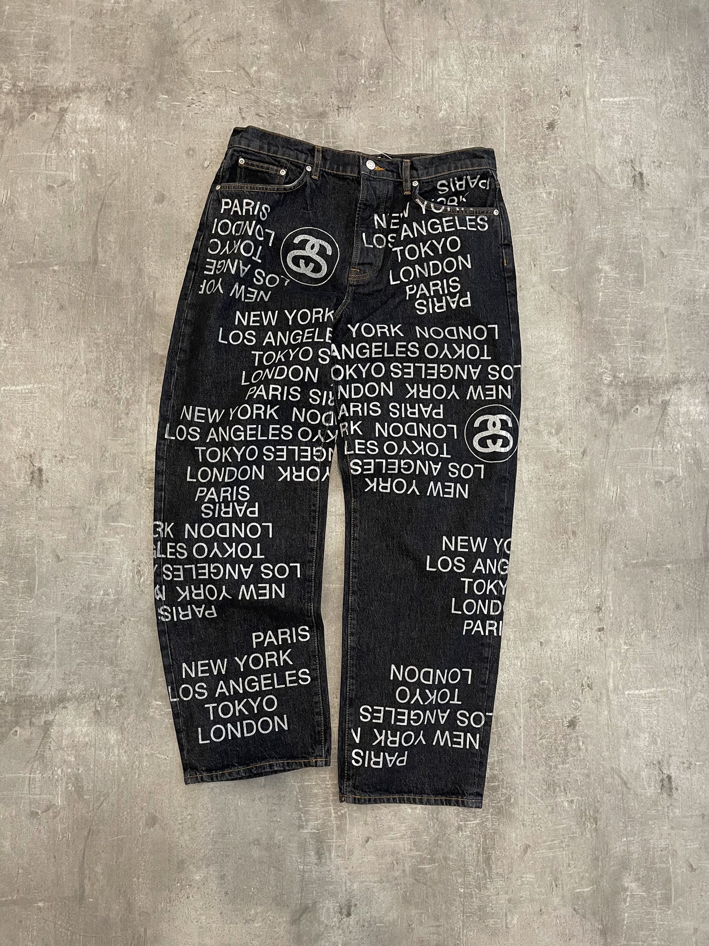 Stüssy Big Ol‘ Denim City Link Jeans black