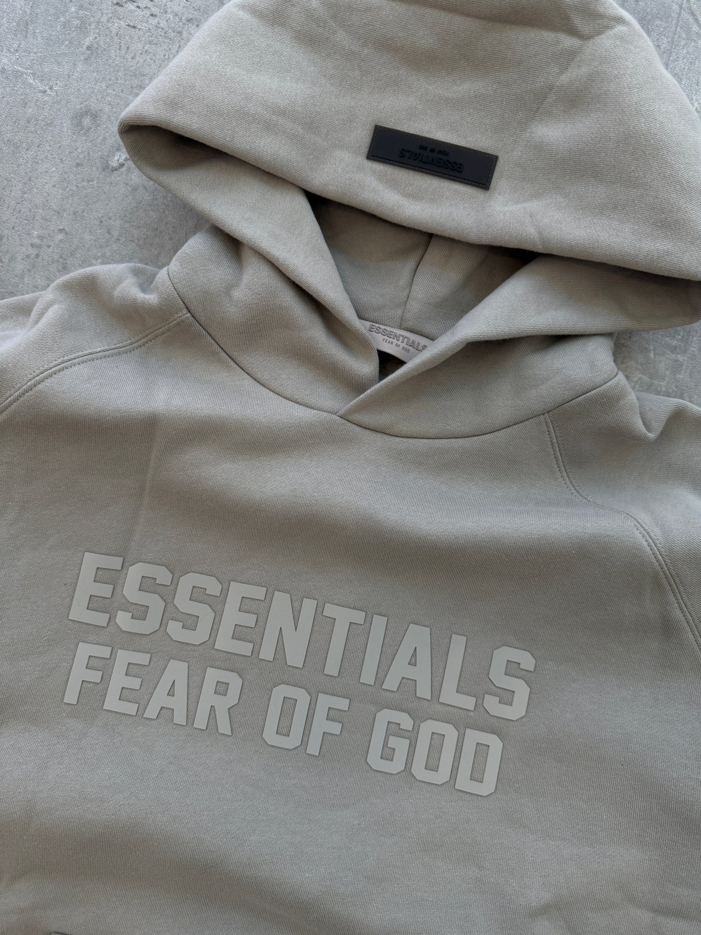 Fear of God Essentials Hoodie beige