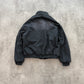 Colors Clothing Company Denim Bomber Jacket dark grey