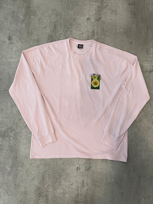 Stüssy Flower Grid Pigment Dyed Longsleeve
