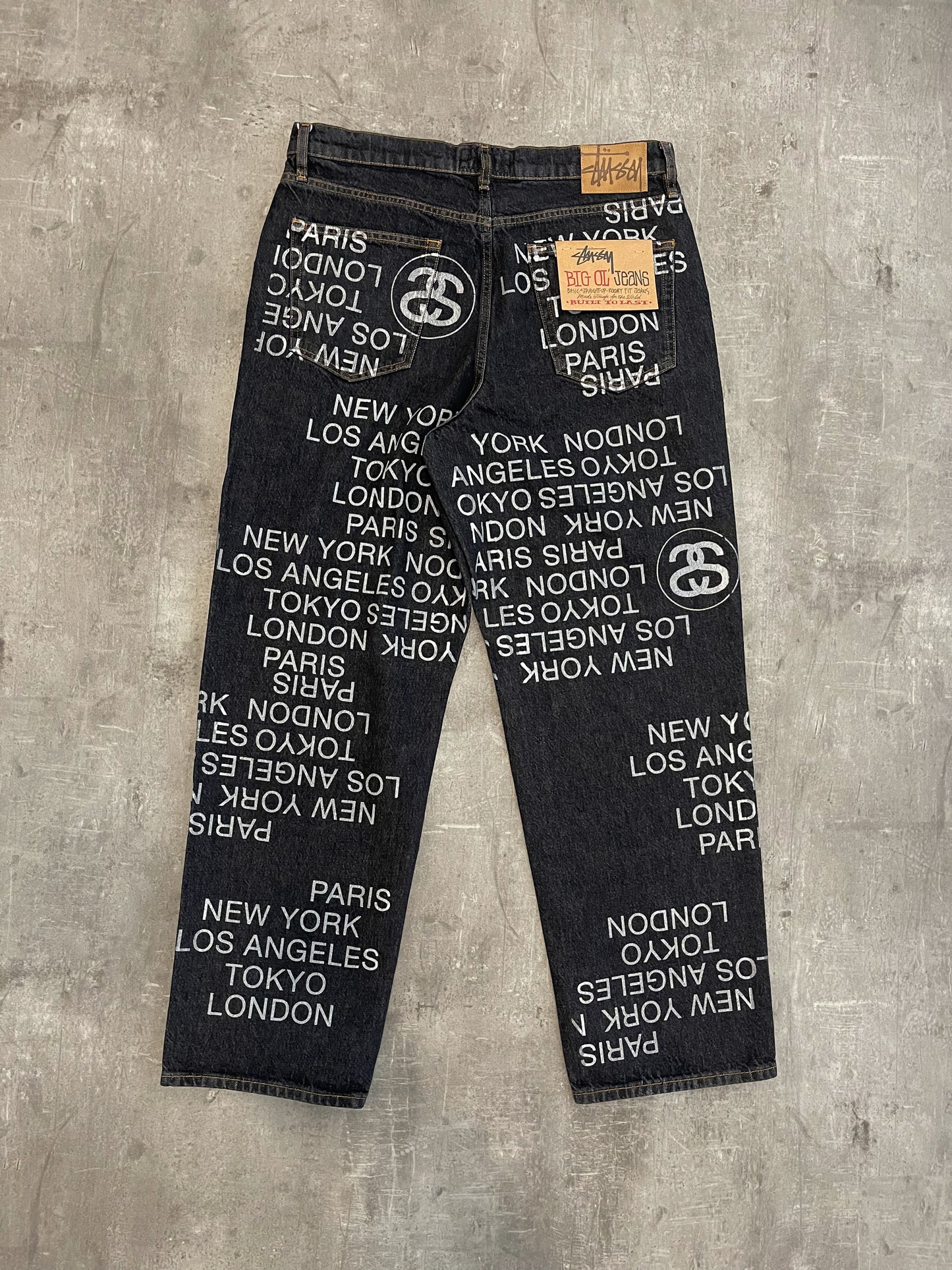 Stüssy Big Ol‘ Denim City Link Jeans black