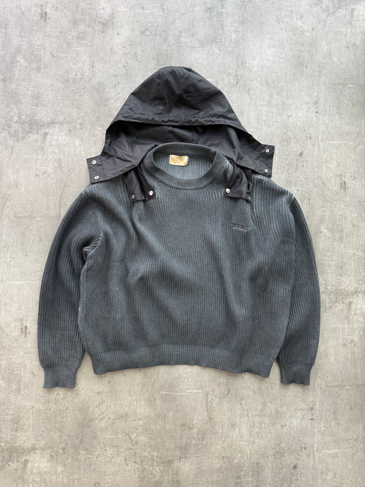 Trendt Vision Hooded Knit Sweater