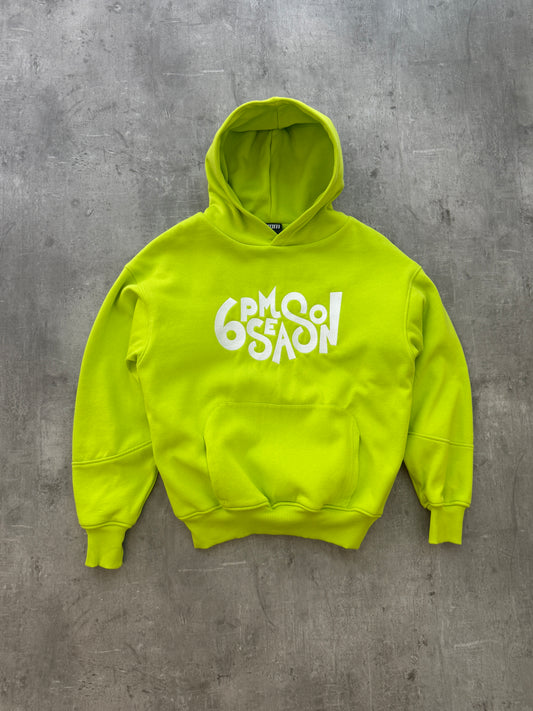 6PM DoubleLayer Hoodie neon