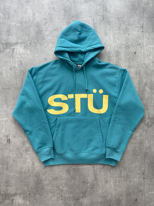 Stüssy All CAPS Hoodie Ocean