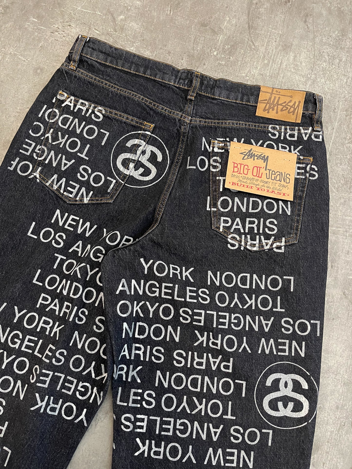 Stüssy Big Ol‘ Denim City Link Jeans black