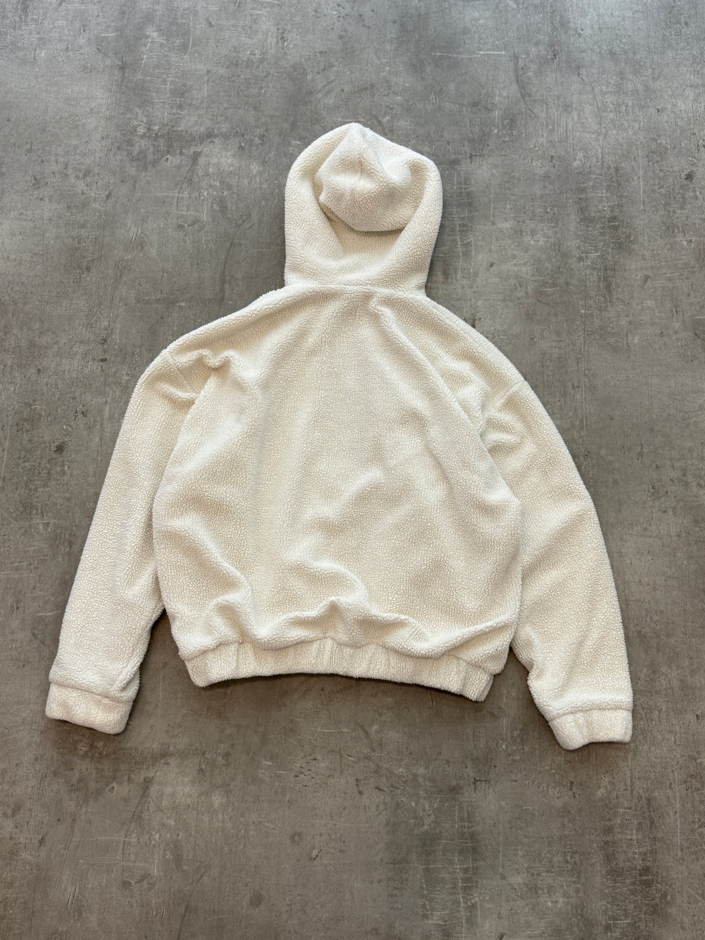 Peso Teddy Zip-Hoodie white