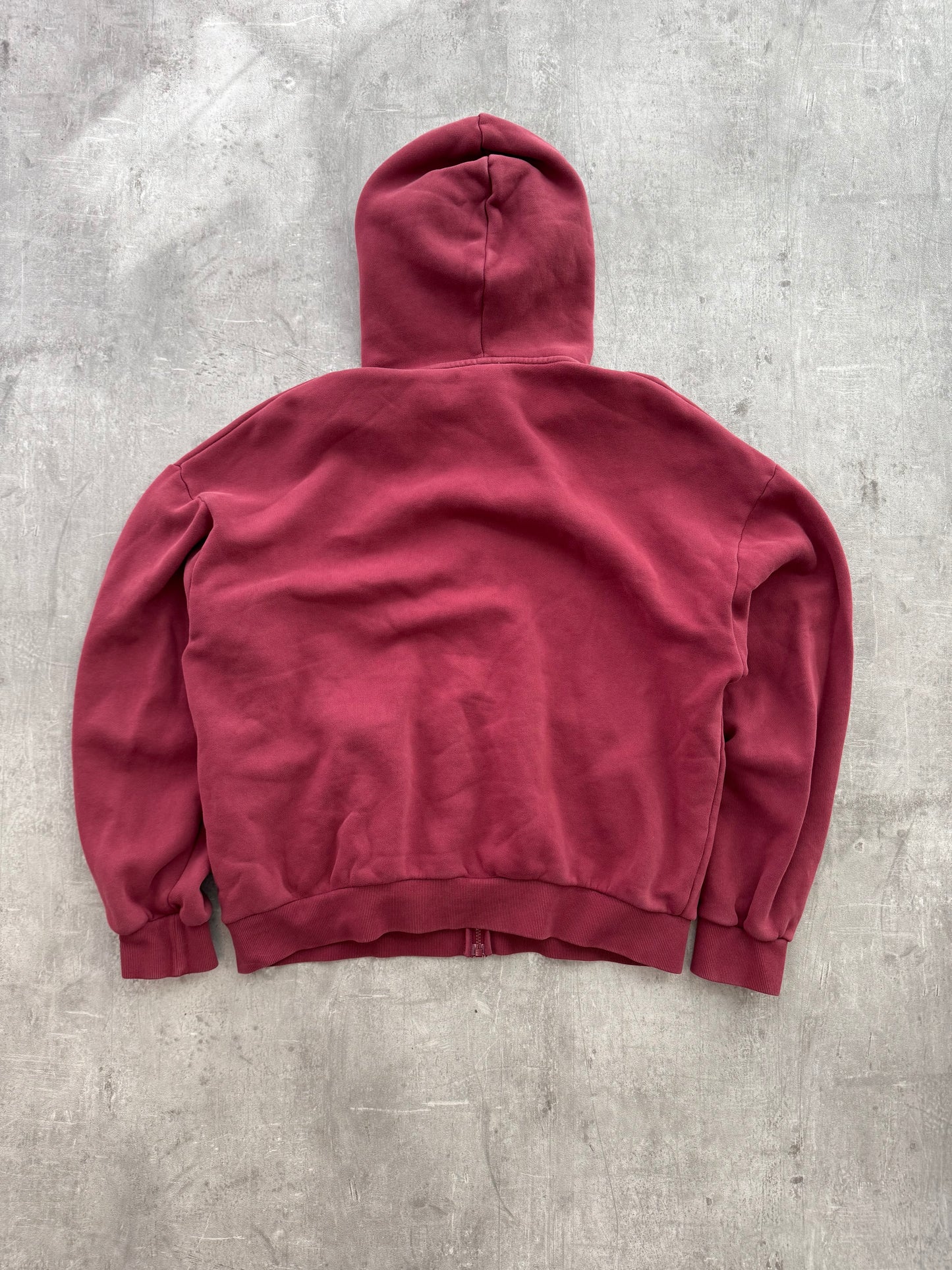 Peso Raws Zip-Hoodie burgundy