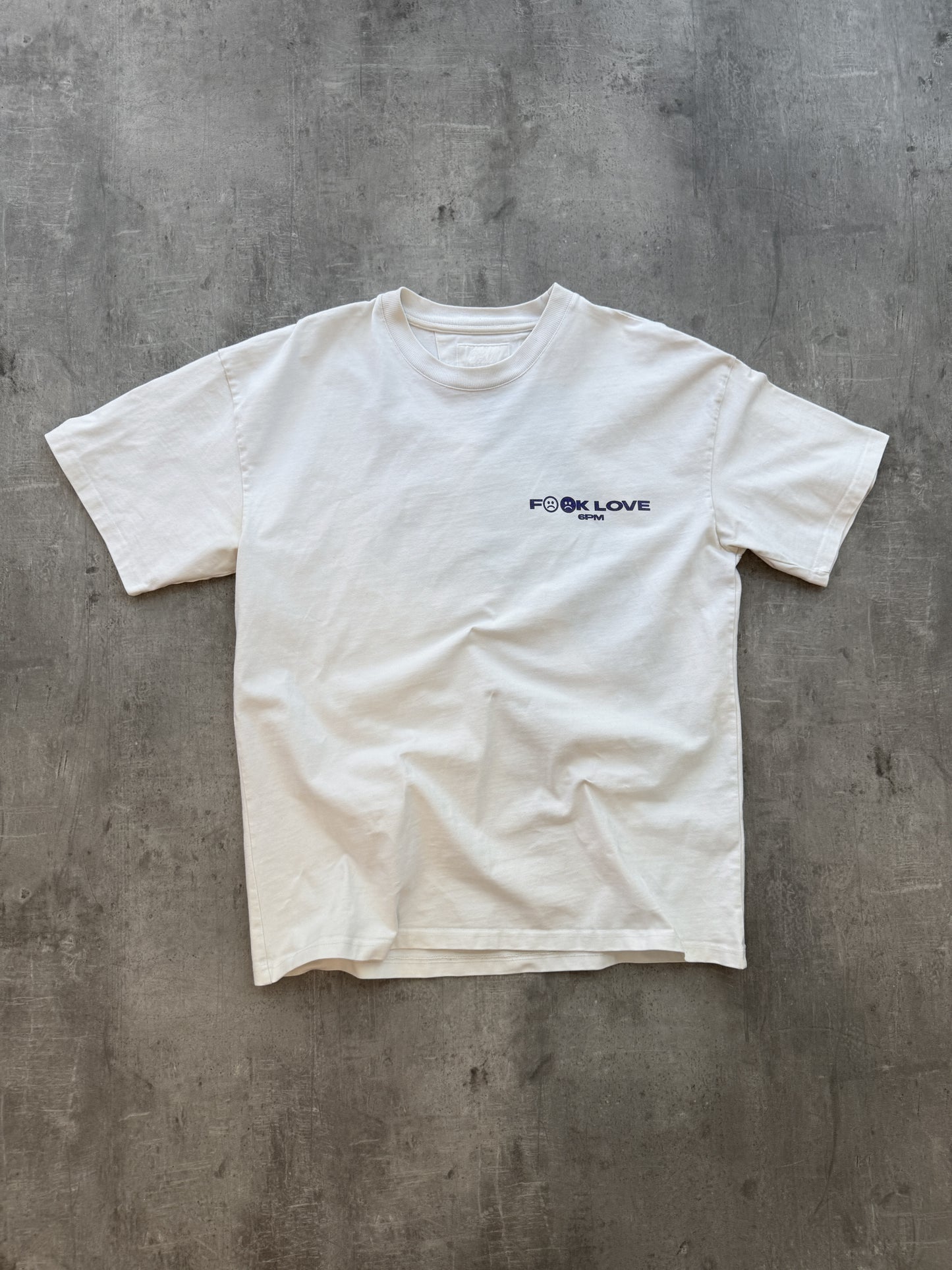 6PM Fuck Love T-Shirt white
