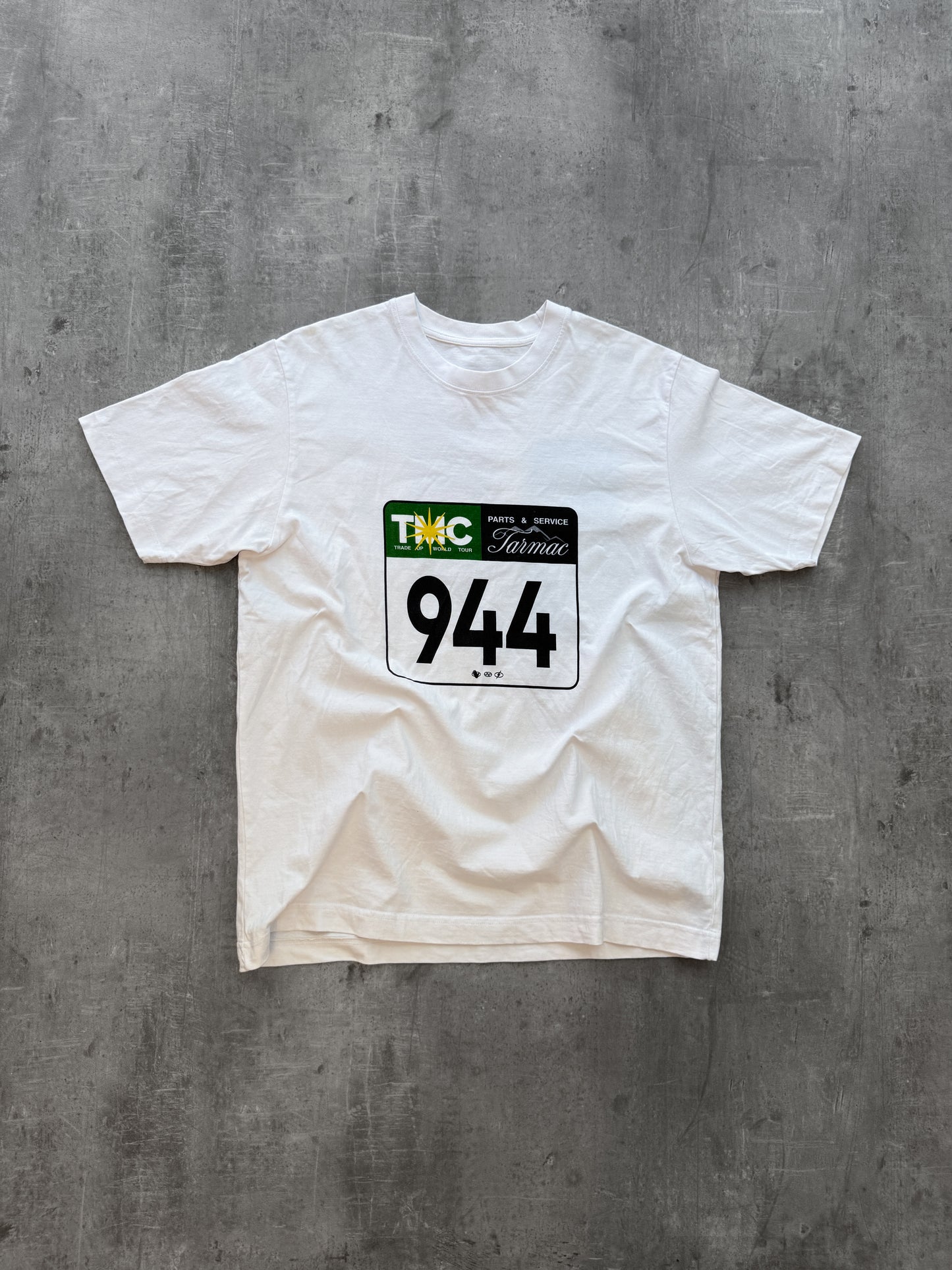 Tarmac License Plate T-Shirt white
