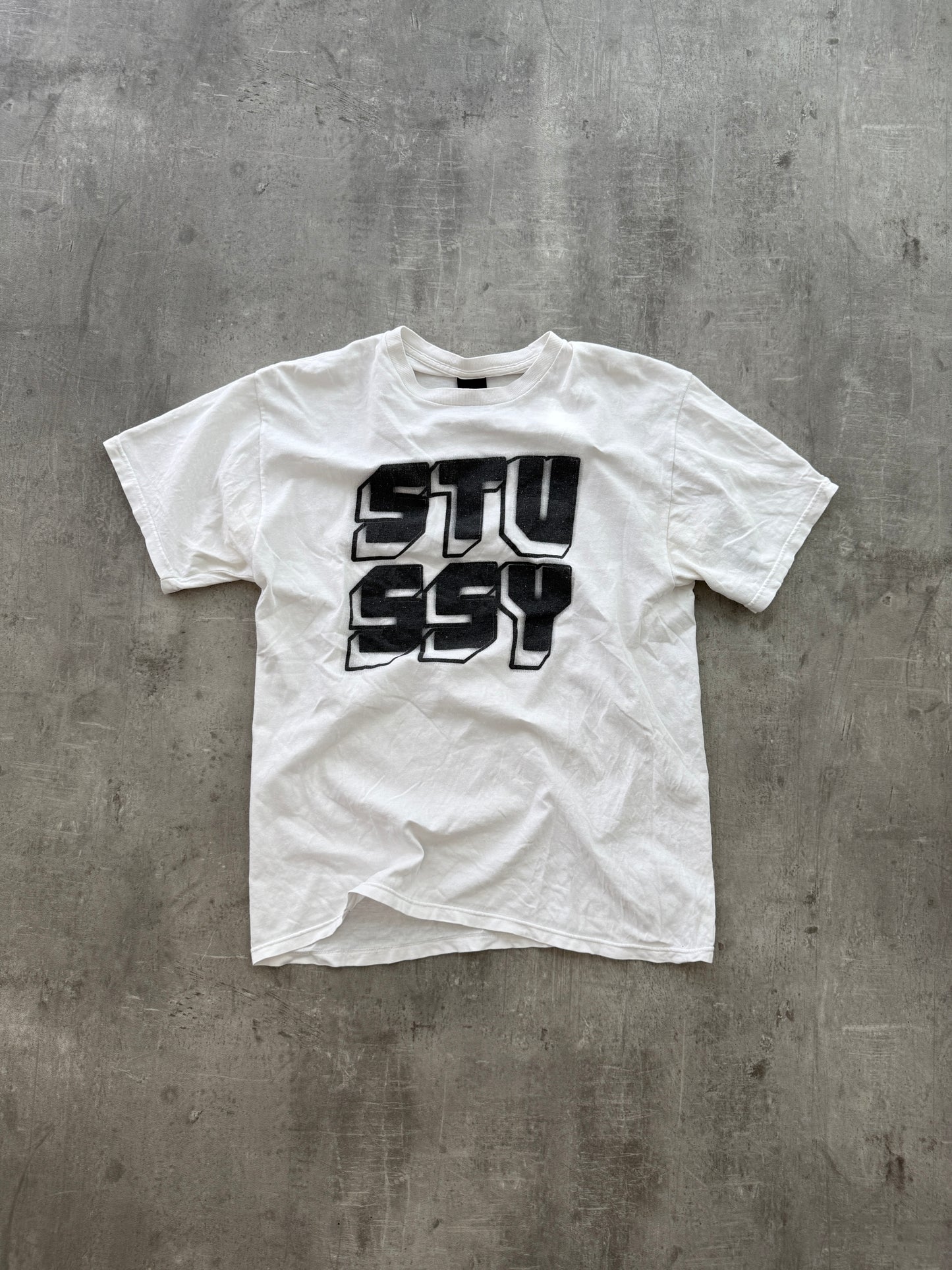 Stüssy Bold Logo T-shirt white