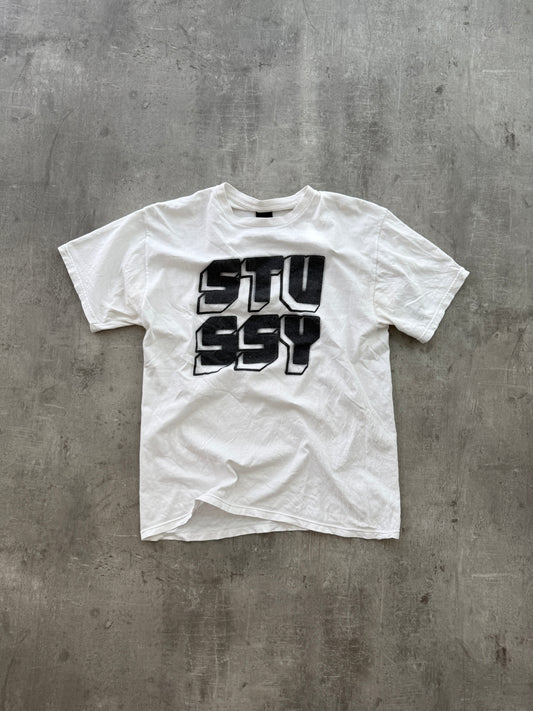 Stüssy Bold Logo T-shirt white