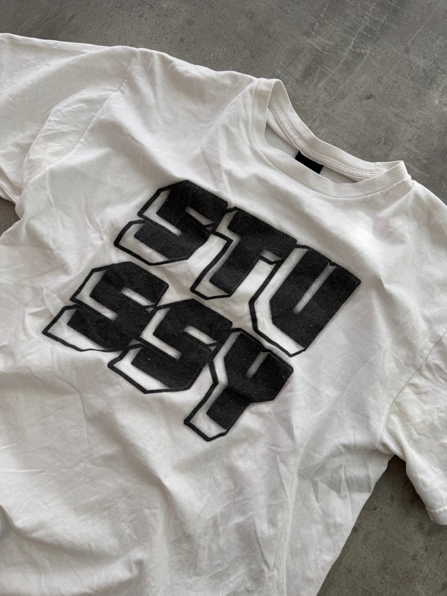 Stüssy Bold Logo T-shirt white
