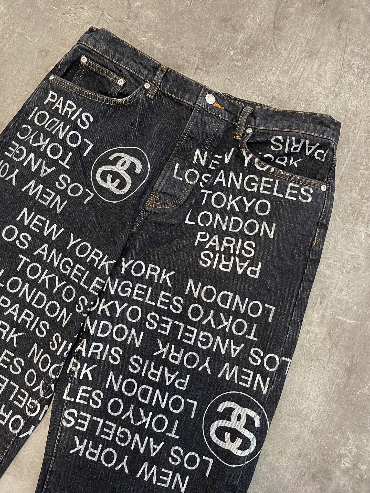Stüssy Big Ol‘ Denim City Link Jeans black