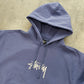 Stüssy Stock Logo Applique Hoodie Storm