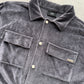 Peso Velvet Overshirt dark grey