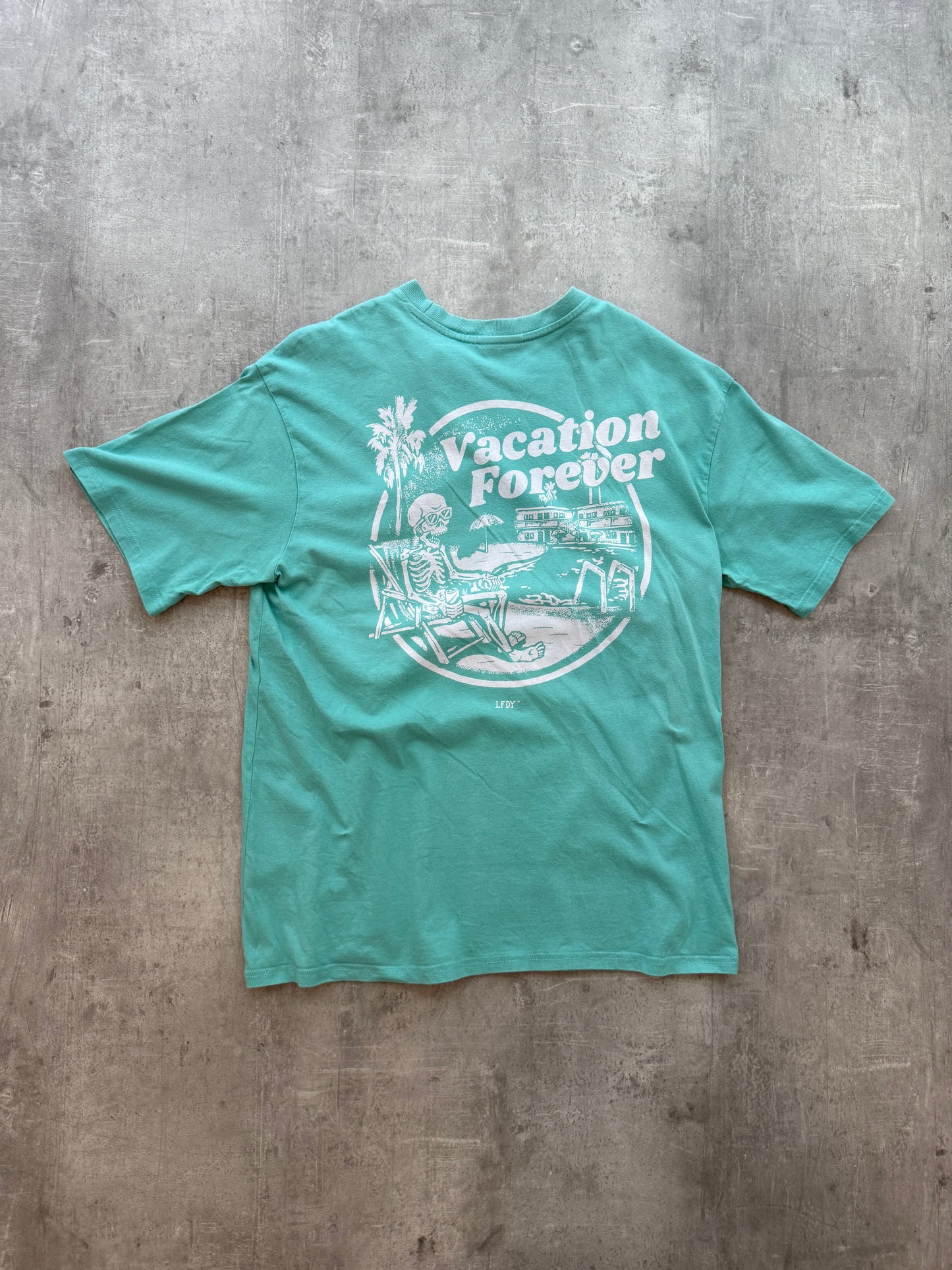 LFDY Vacation Forever T-Shirt turquoise
