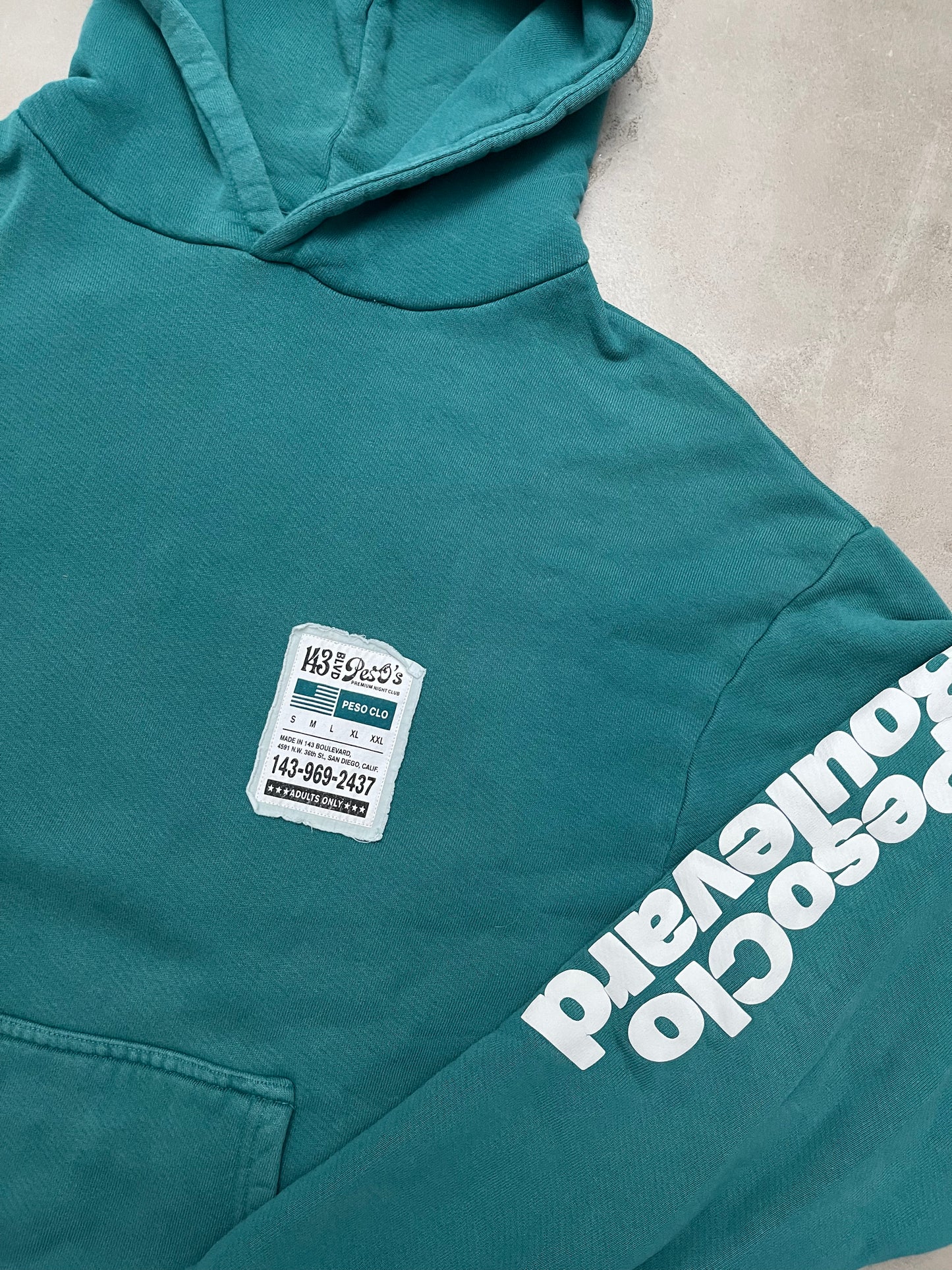 Peso Explicit Hoodie petrol