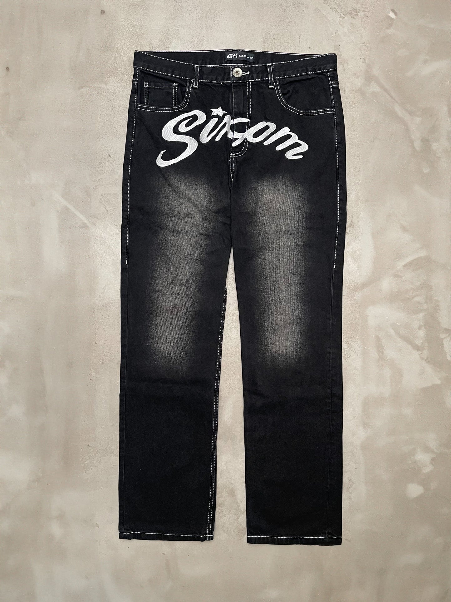 6PM Records Denim schwarz